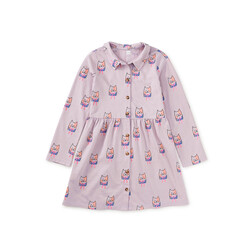 Tea Collection Tea Collared Long Sleeve Shirtdress