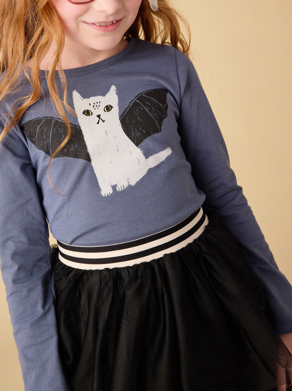 Tea Collection Tea Cat Bat Graphic Tee