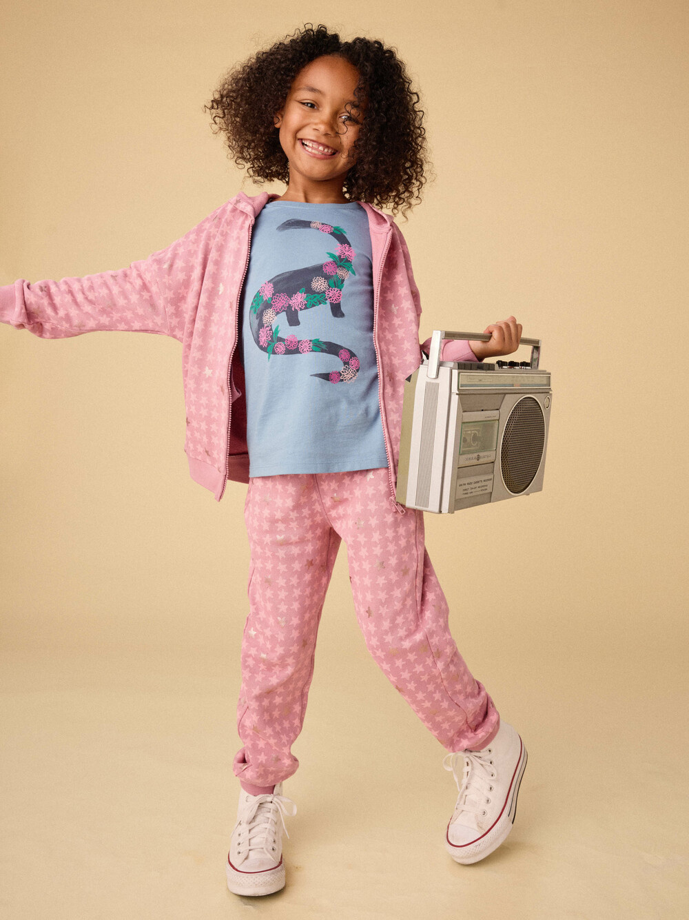 Tea Collection Tea Dino Bouquet Graphic Tee