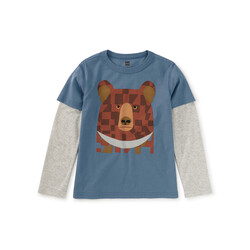 Tea Collection Tea Bojagi Moon Bear Layered Tee