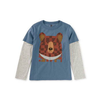 Tea Collection Tea Bojagi Moon Bear Layered Tee