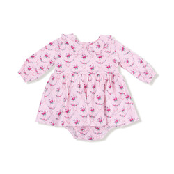 Angel Dear Angel Dear Rose Garden Trellis Long Sleeve Bubble w/Skirt