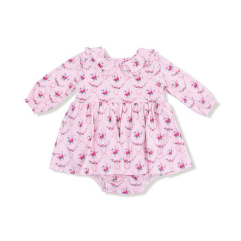 Angel Dear Angel Dear Rose Garden Trellis Long Sleeve Bubble w/Skirt