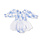 Angel Dear Angel Dear Dream Cottage Floral Blue Smocked Bubble w/Tutu