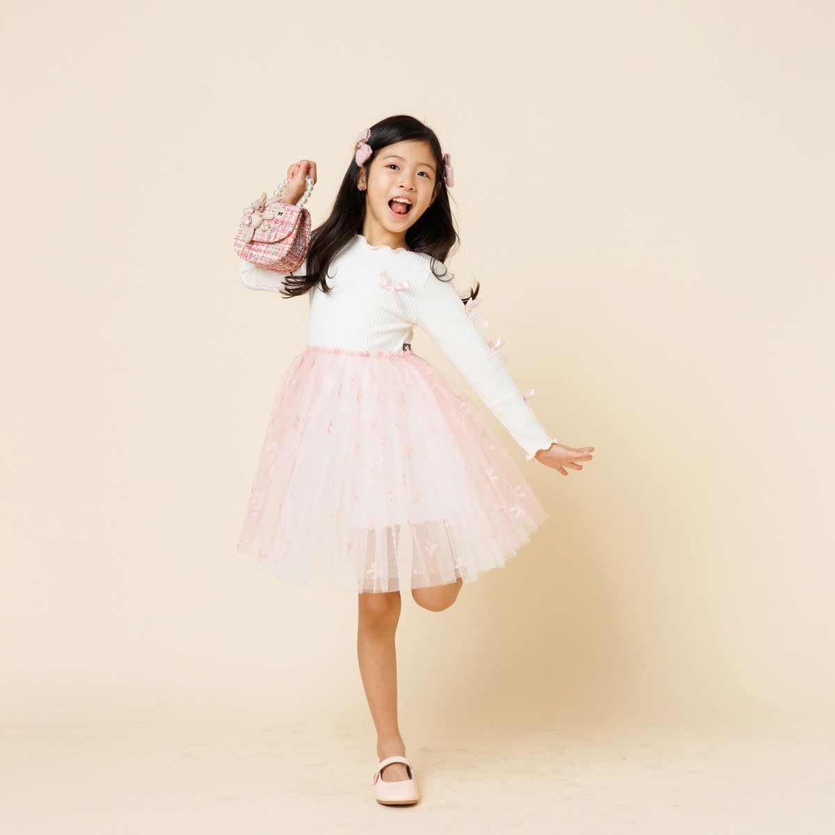 Petite Hailey Petite Hailey Bow Ribbon Tutu Dress