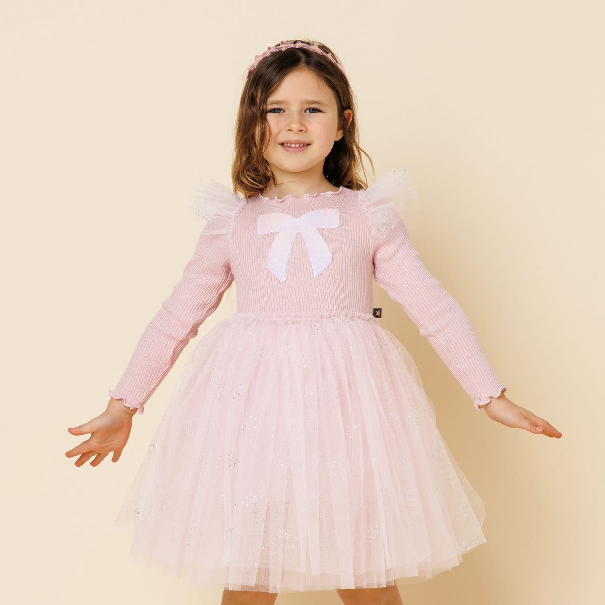 Petite Hailey Petite Hailey Jewel Bow Tutu Dress