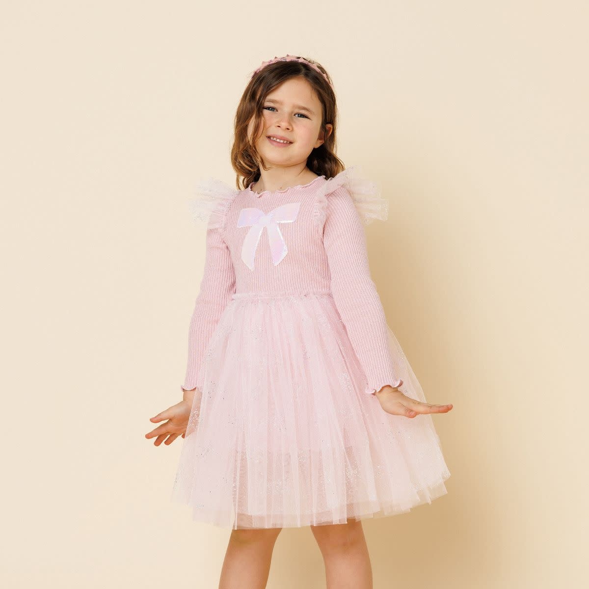 Petite Hailey Petite Hailey Jewel Bow Tutu Dress