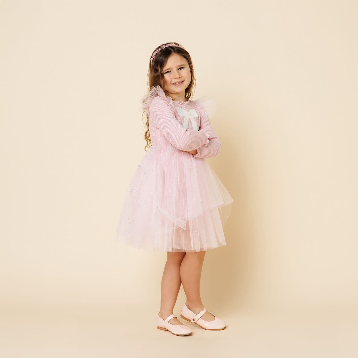 Petite Hailey Petite Hailey Jewel Bow Tutu Dress
