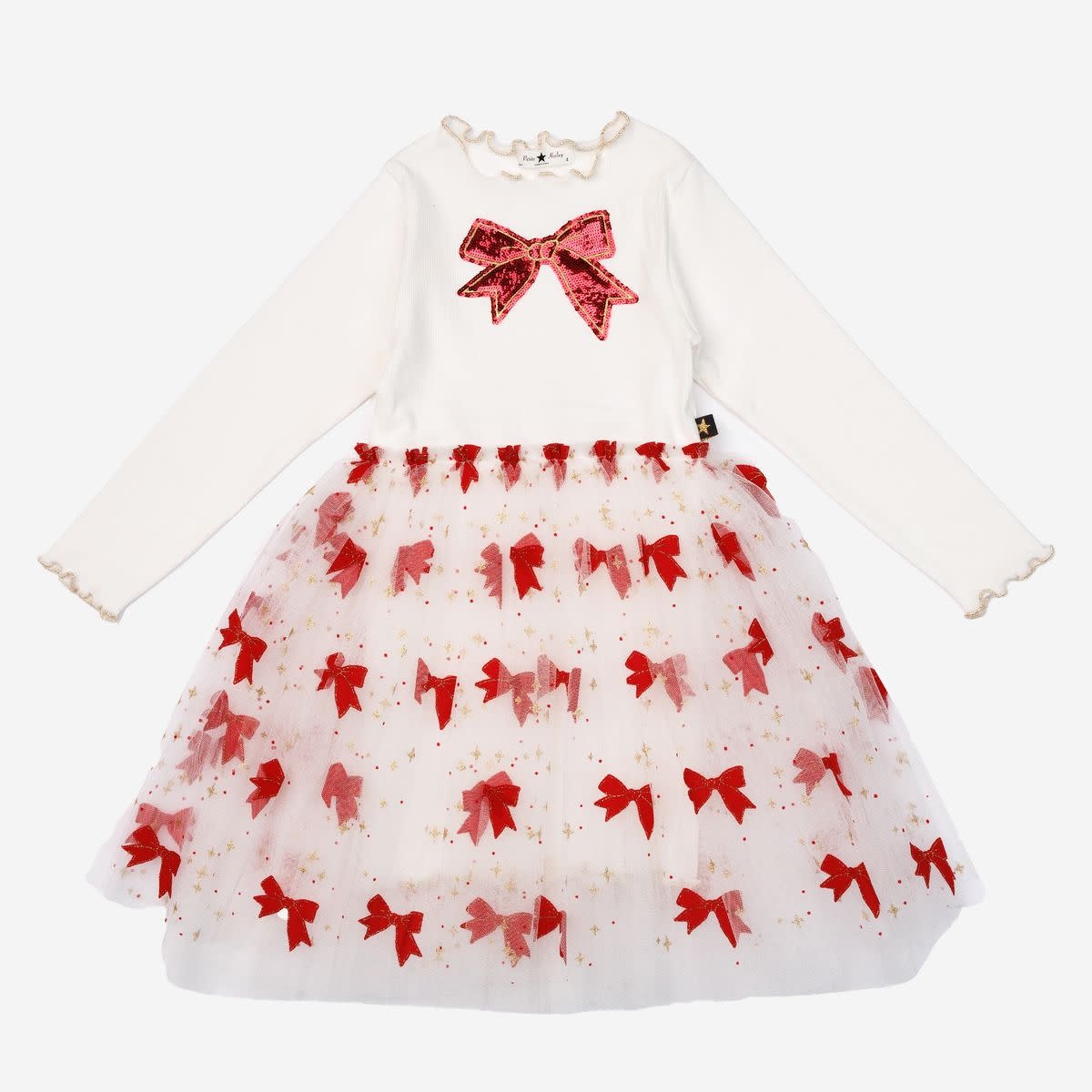 Petite Hailey Petite Hailey Evelyn Bow Tutu Dress