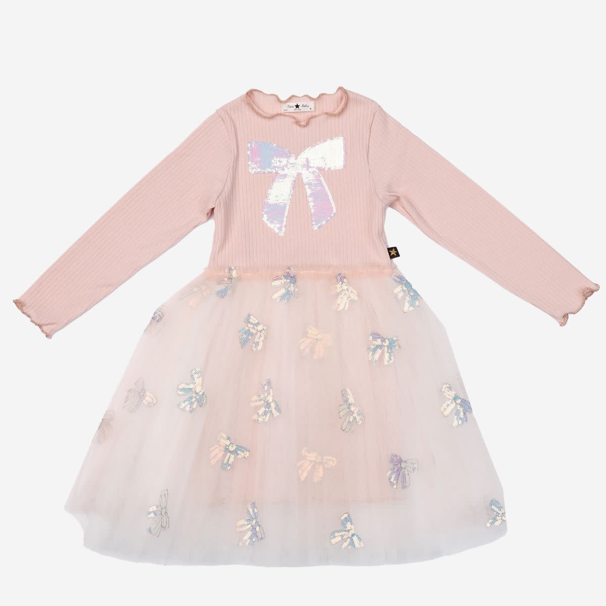 Petite Hailey Petite Hailey Opal Bow Tutu Dress