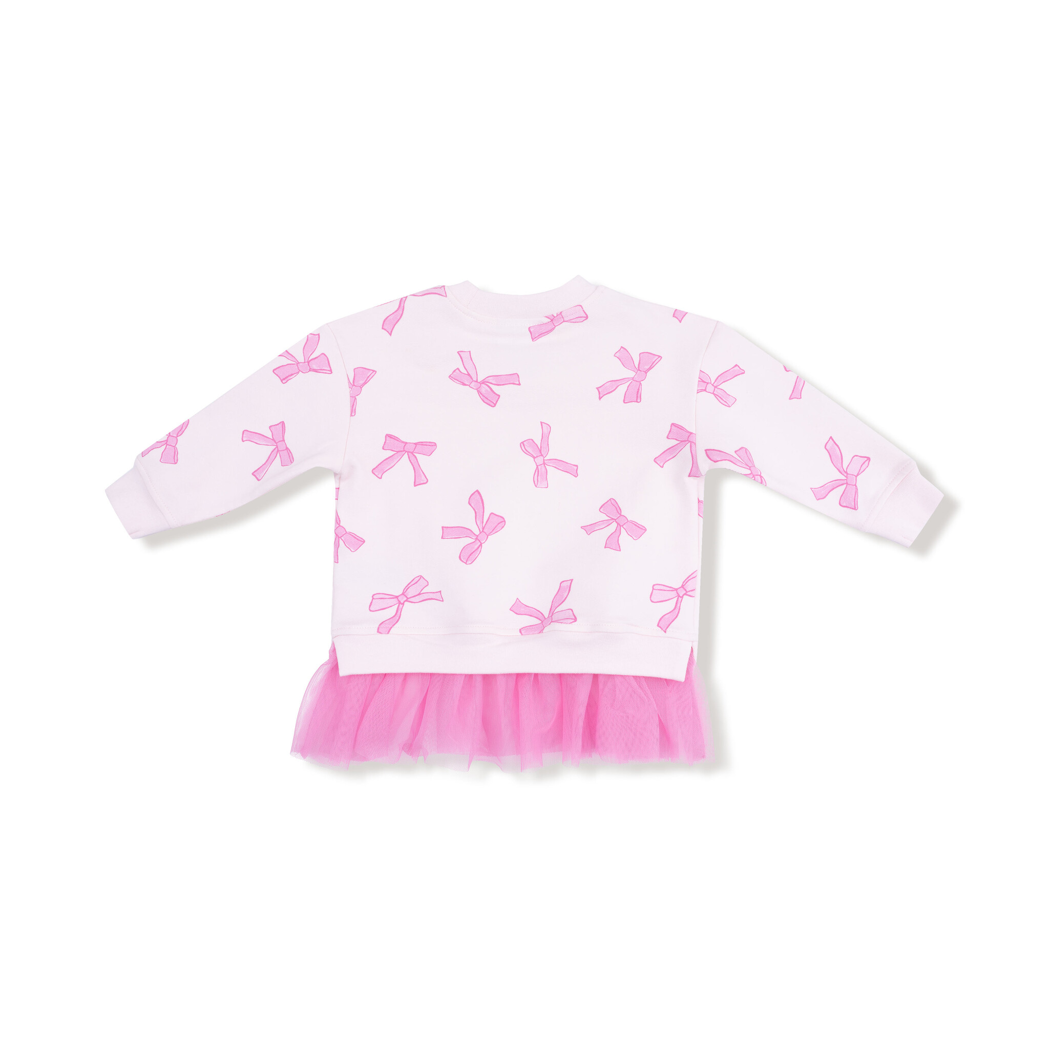 Angel Dear Angel Dear Pretty Bows Sweatshirt w/ Tulle Ruffle & Ribbed Legging