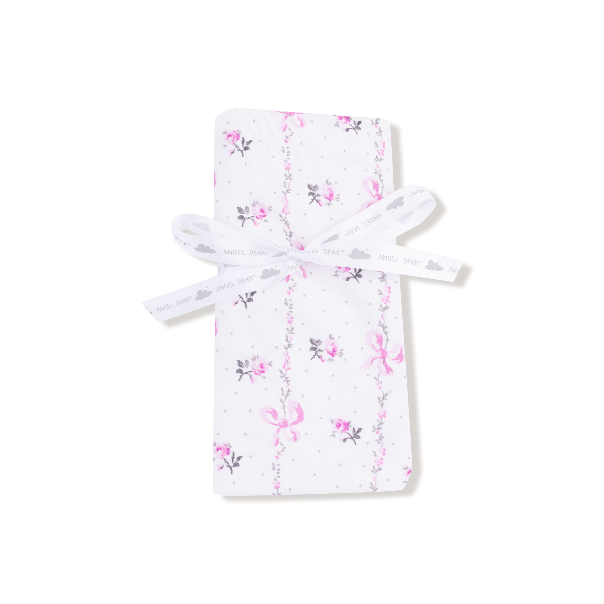 Angel Dear Angel Dear Dainty Buds & Bows Stripe Ruffle Blanket