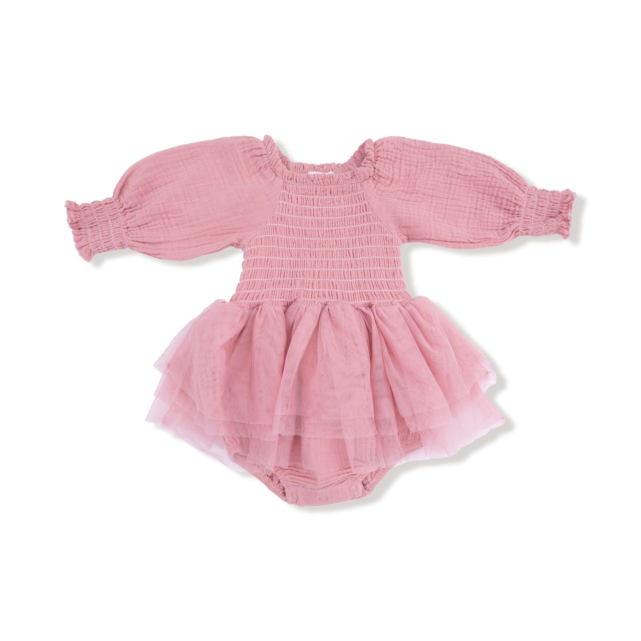 Angel Dear Angel Dear Muslin Smocked Bubble w/Tutu