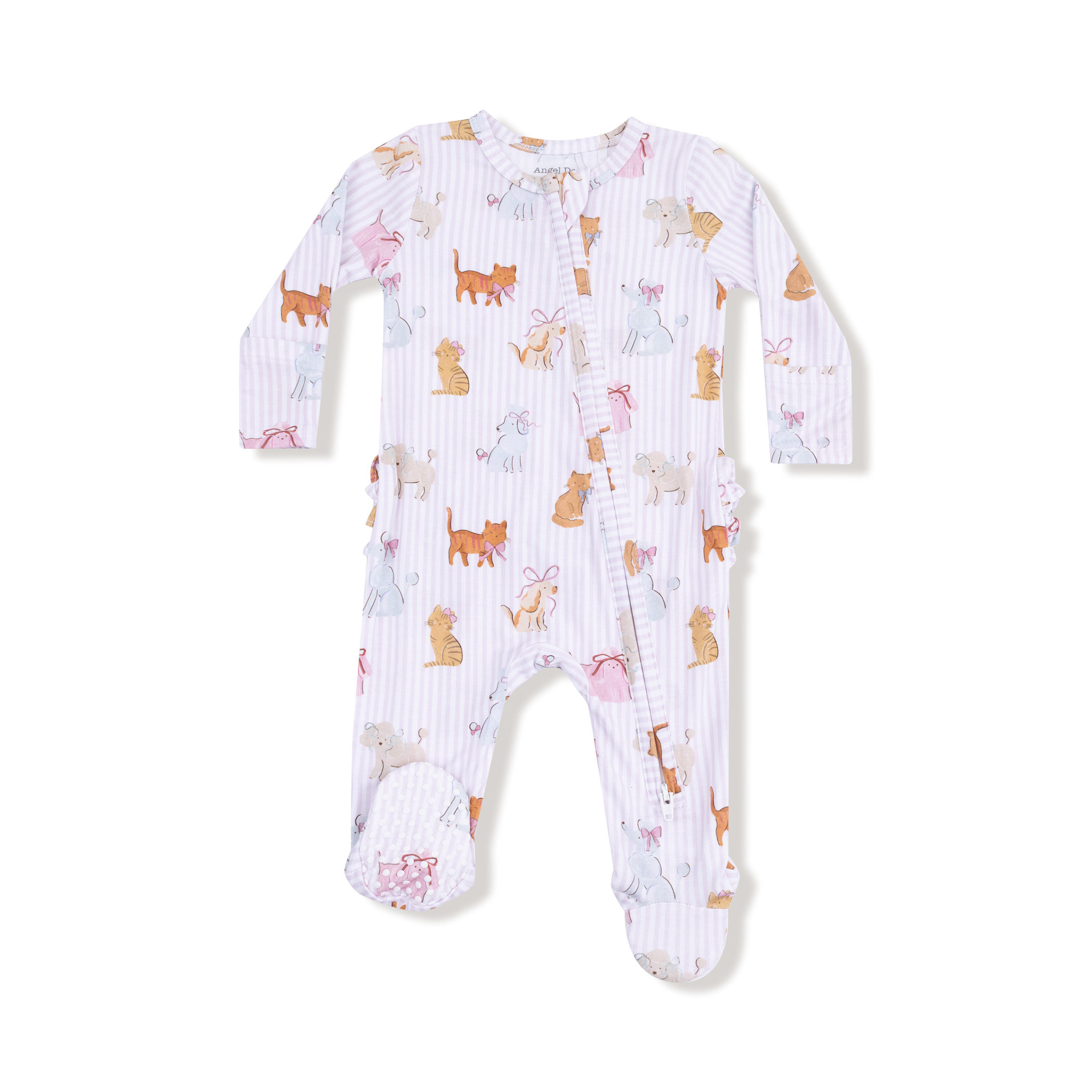 Angel Dear Angel Dear Fancy Pets 2-Way Zipper Ruffle Footie