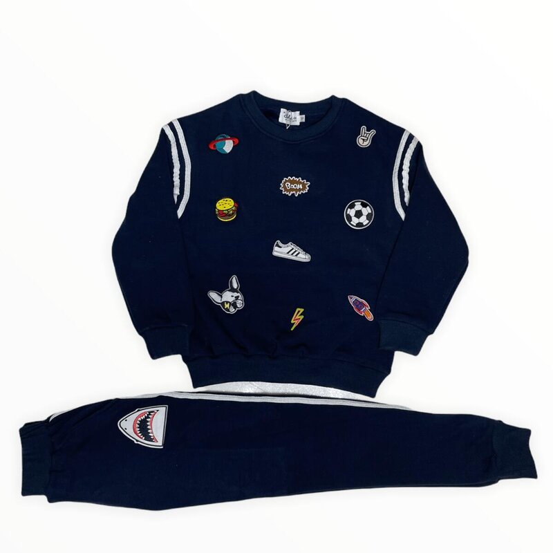 Lola & the Boys Lola & The Boys Varsity Patch Jogger Set