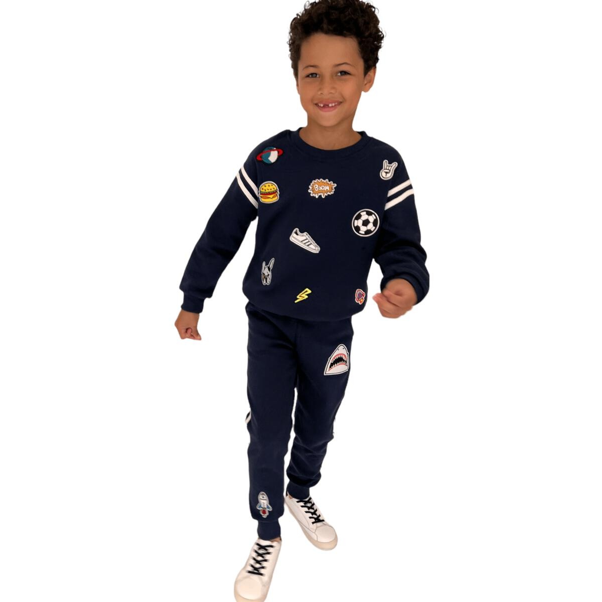 Lola & the Boys Lola & The Boys Varsity Patch Jogger Set