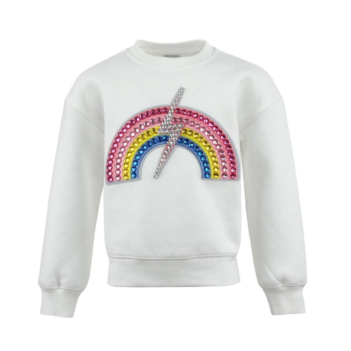 Lola & the Boys Lola & The Boys Gems Rainbow Flash Sweatshirt