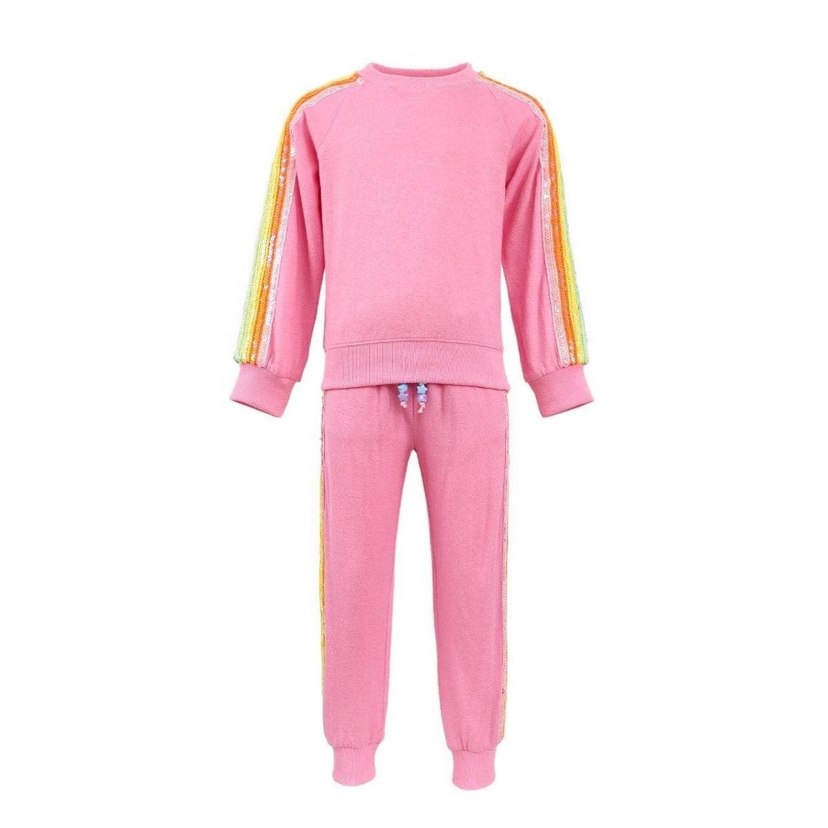 Lola & the Boys Lola & The Boys Pink Rainbow Sequin Set