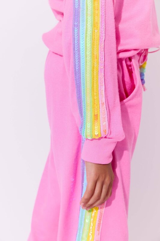 Lola & the Boys Lola & The Boys Pink Rainbow Sequin Set