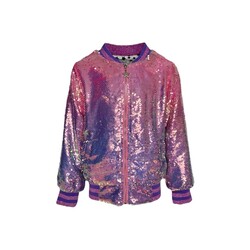 Lola & the Boys Lola & The Boys Lavender Haze Sequin Bomber