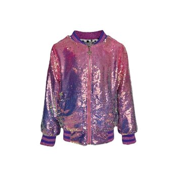 Lola & the Boys Lola & The Boys Lavender Haze Sequin Bomber