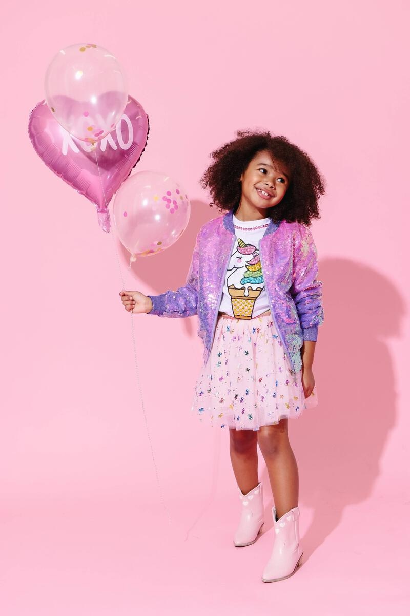 Lola & the Boys Lola & The Boys Lavender Haze Sequin Bomber