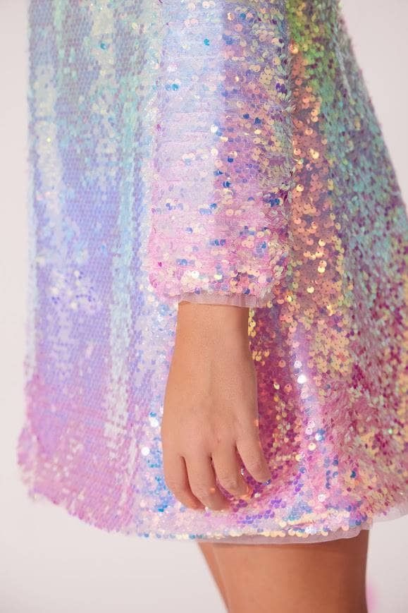 Lola & the Boys Lola & The Boys Sequin Ombre Party Dress
