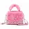 OMG Accessories Sherpa & Sequins Flap Mini Crossbody Bag
