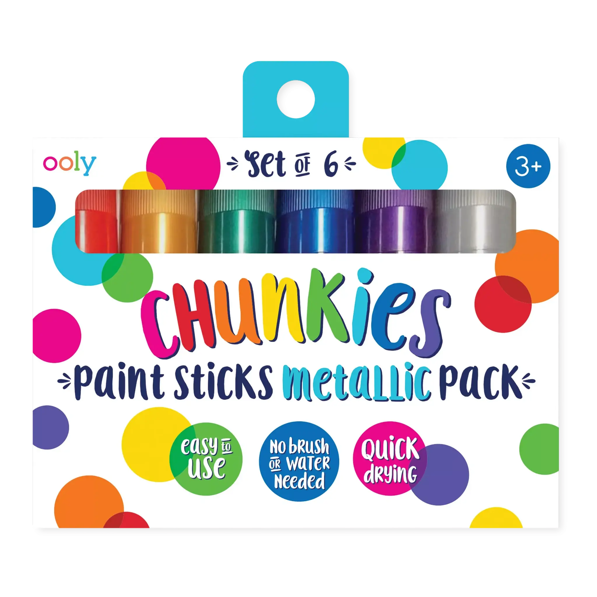 ooly Ooly Chunkies Paint Sticks Metallic set of 6