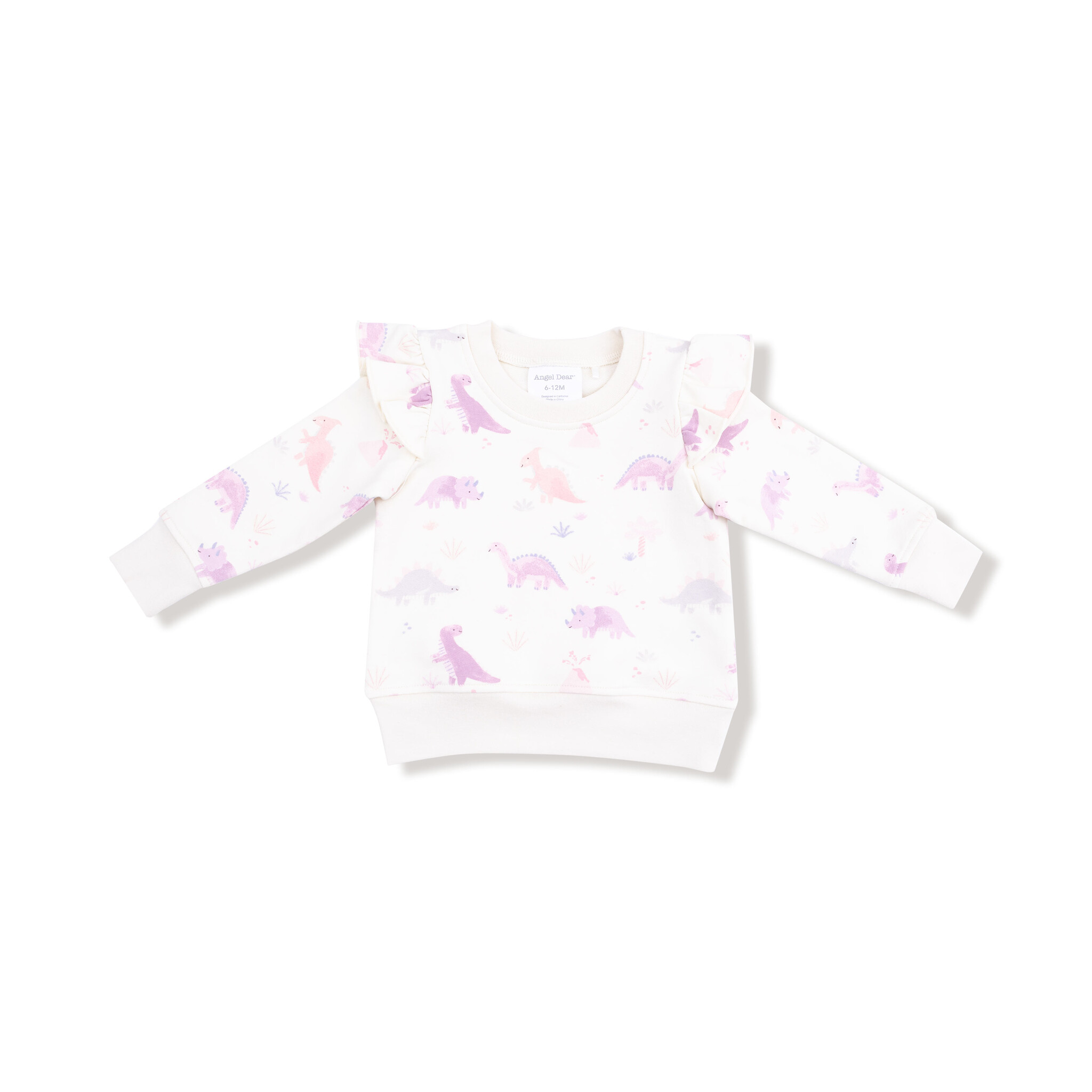 Angel Dear Angel Dear Soft Dinos Ruffle Sweatshirt & Legging Set