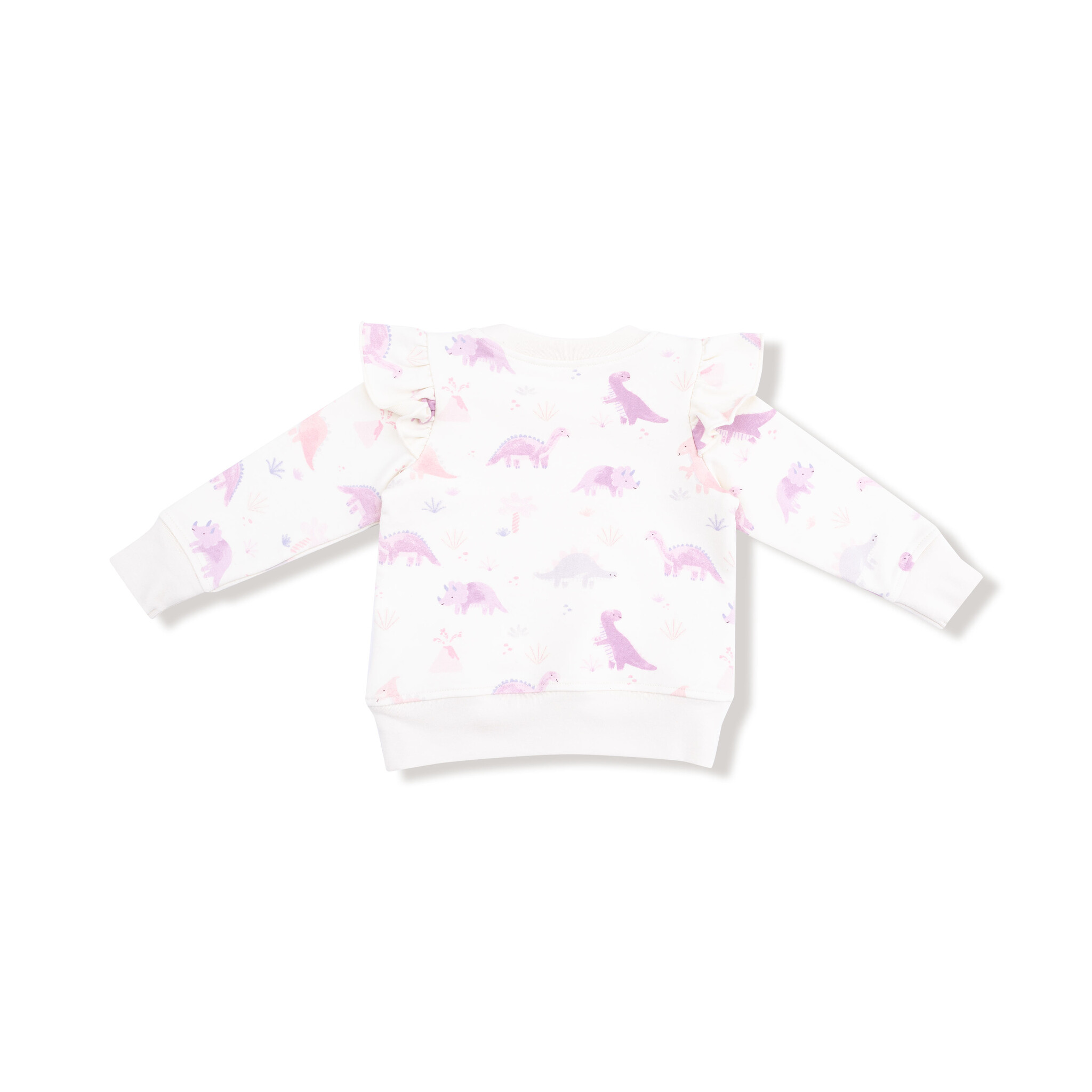 Angel Dear Angel Dear Soft Dinos Ruffle Sweatshirt & Legging Set