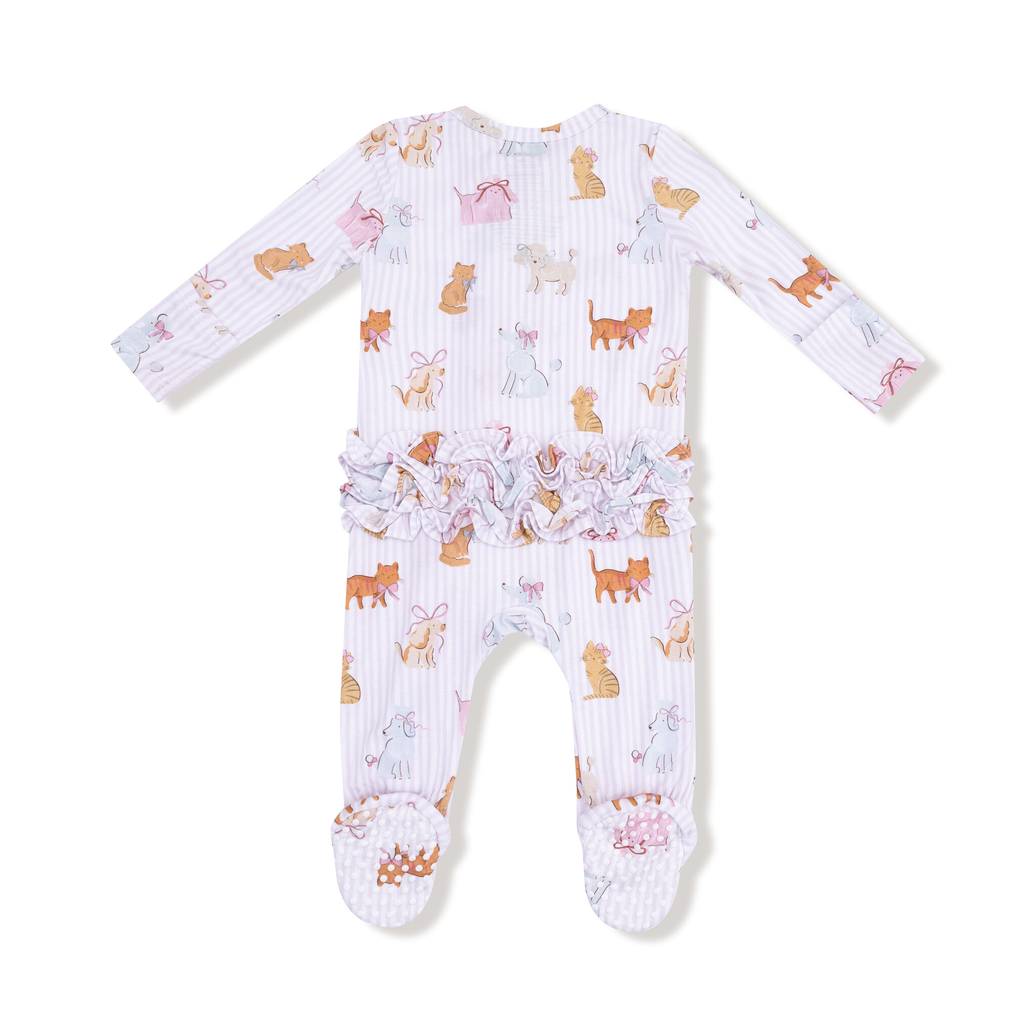 Angel Dear Angel Dear Fancy Pets 2-Way Zipper Ruffle Footie
