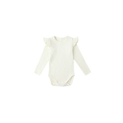 Rylee and Cru Rylee & Cru Shoulder Ruffle Bodysuit