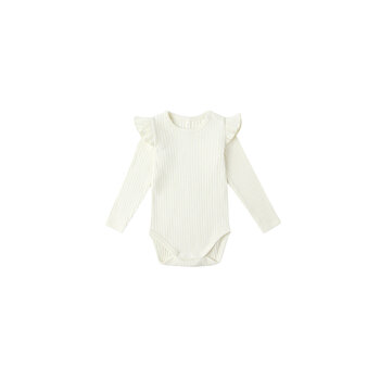 Rylee and Cru Rylee & Cru Shoulder Ruffle Bodysuit