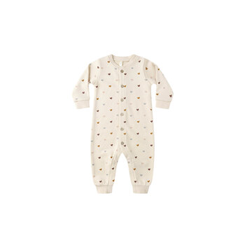 Rylee and Cru Rylee & Cru Hearts Button Down Jumpsuit