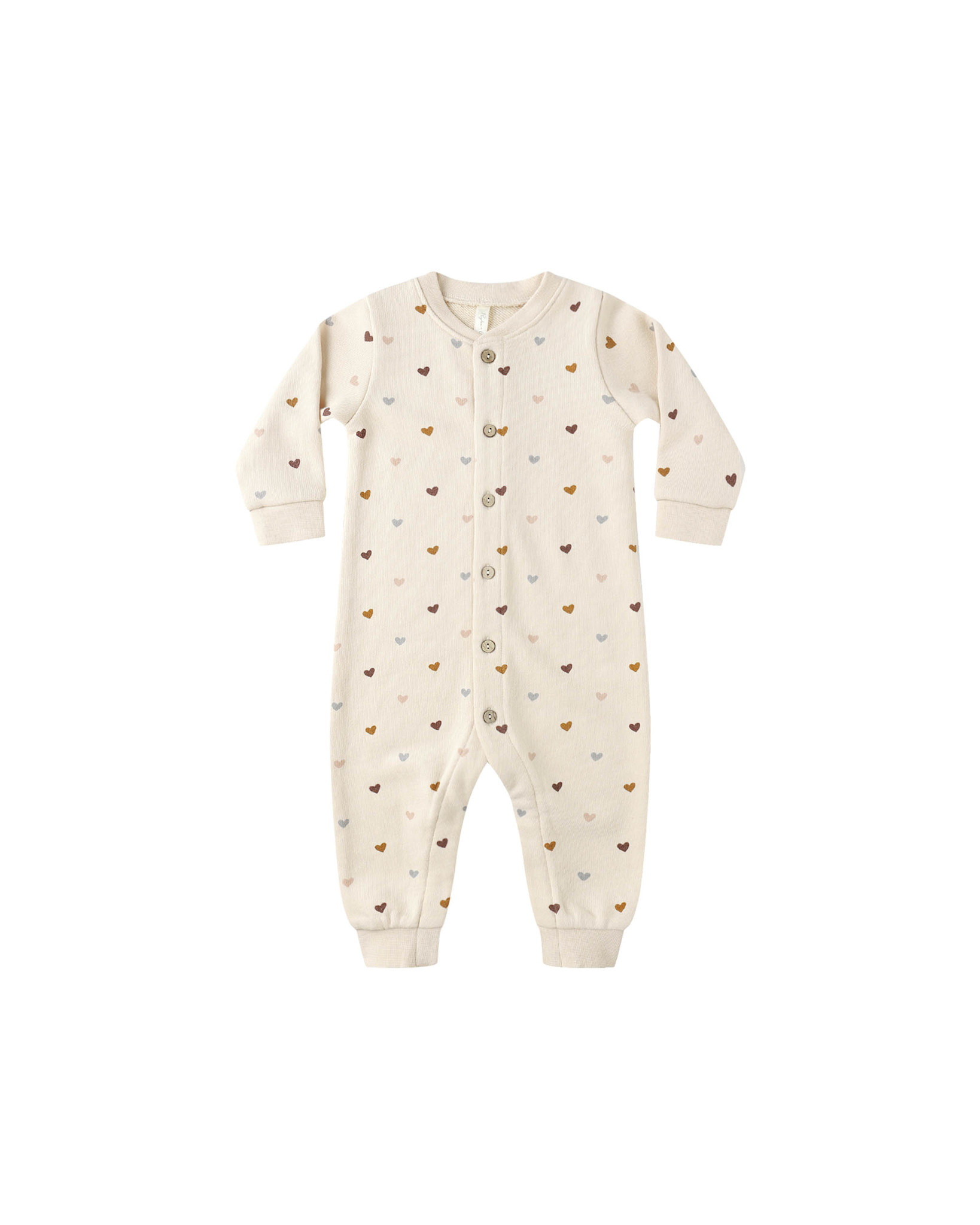 Rylee and Cru Rylee & Cru Hearts Button Down Jumpsuit