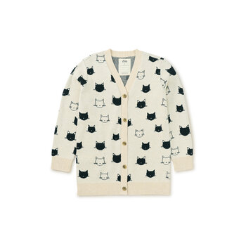 Tea Collection Tea Long Iconic Cat Cardigan