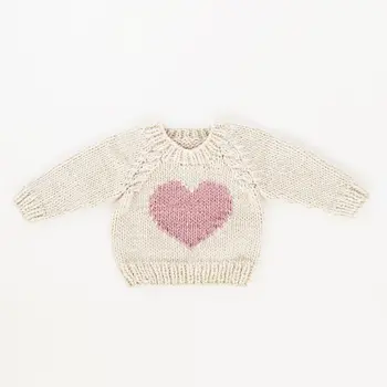 Huggalugs Huggalugs Sweetheart Crew Neck Sweater