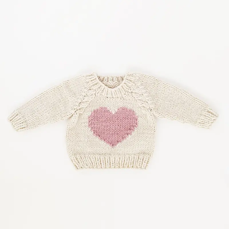 Huggalugs Huggalugs Sweetheart Crew Neck Sweater