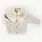 Huggalugs Huggalugs Fur Collar Natural Cardigan