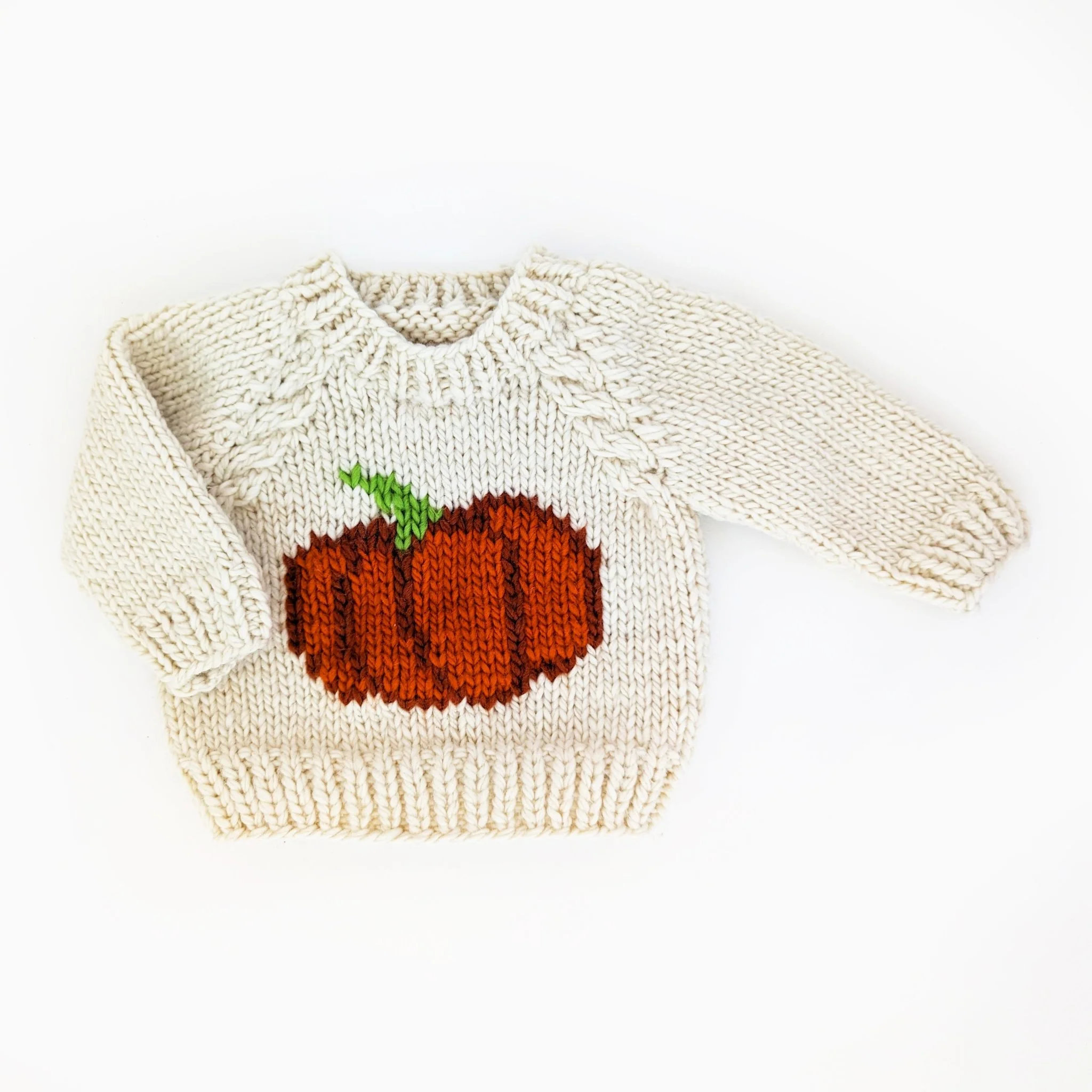Huggalugs Huggalugs Pumpkin Crew Neck Sweater