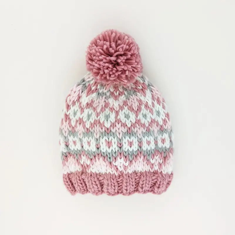 Huggalugs Huggalugs Fairisle Rosy Beanie