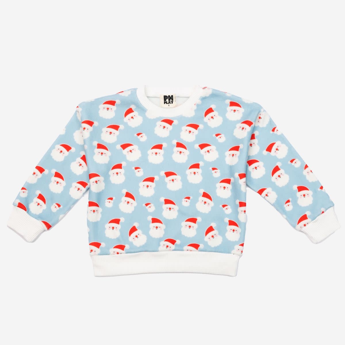 Petite Hailey Petite Hailey Santa Microfleece Printed Sweatshirts