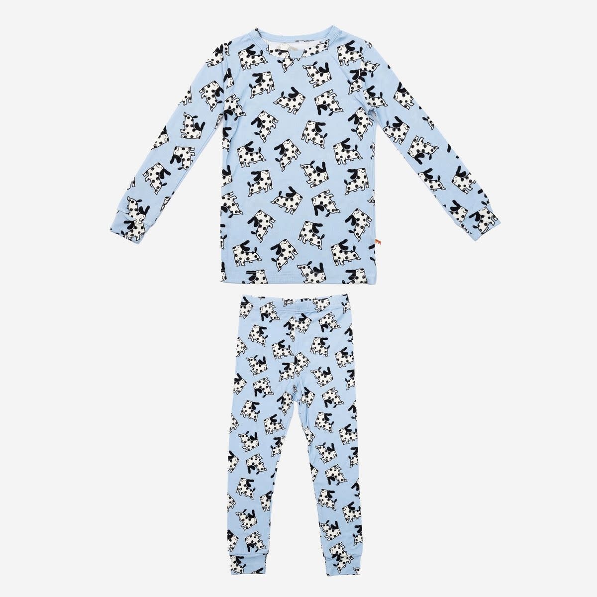 Petite Hailey Petite Hailey Blue Dog Bamboo Long Sleeve Printed PJs Set