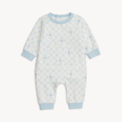 Magnetic Me Magnetic Me Checkerboard Brushed Fleece Magnetic Romper