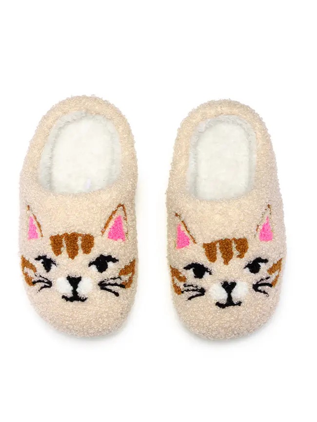 Living Royal Indoor/Outdoor Slippers-Kitty Cat Faces