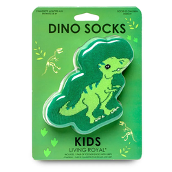 Living Royal 3D Packaged Crew Socks - Kids - Dinosaur