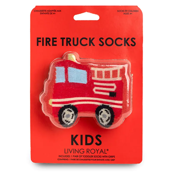 Living Royal 3D Packaged Crew Socks - Kids - Fire Truck