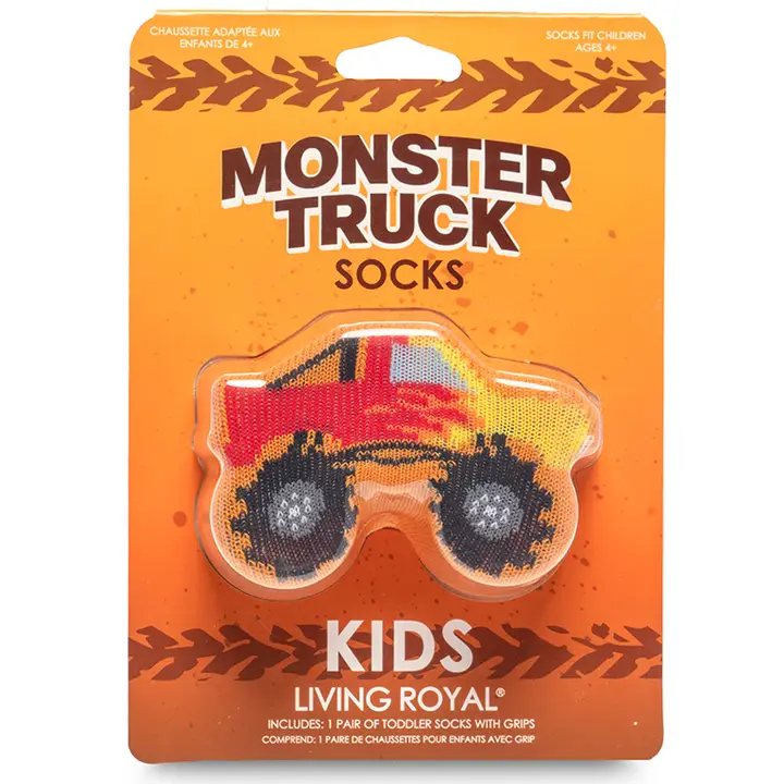 Living Royal 3D Packaged Crew Socks - Kids - Monster Truck