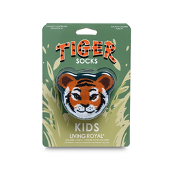 Living Royal 3D Packaged Crew Socks - Kids - Tiger